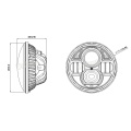 Unisun 7 Zoll Round 12V 24V 70 Watt CREE LED Scheinwerfer Fahrlicht